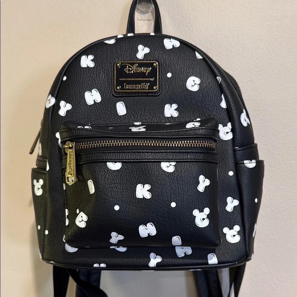 Loungefly X Disney Black and White Mickey Mouse Mini Backpack